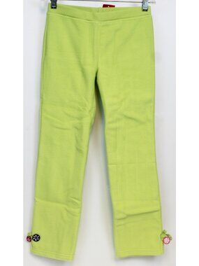 2008 Gybmoree Candy Shoppe Shop Fleece Pants Light Green Winter sz 8 Basics Bow
